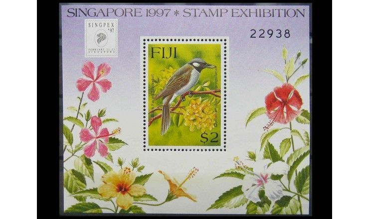 Фиджи 1997 г. "Международная выставка марок SINGPEX`97: Местная фауна"