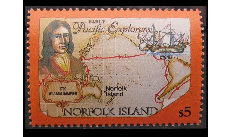Остров Норфолк 1994 г. "Мореплаватели"