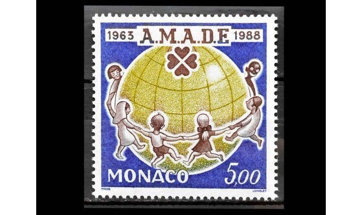 Монако 1988 г. "25 лет Всемирной ассоциации друзей детей"