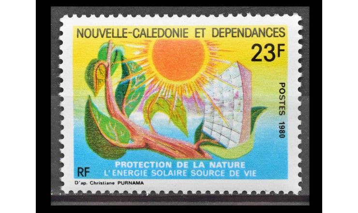 Новая Каледония 1980 г. "Солнечная энергия"