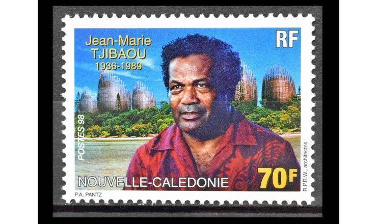 Новая Каледония 1998 г. "Политик Жан-Мари Тжибау"