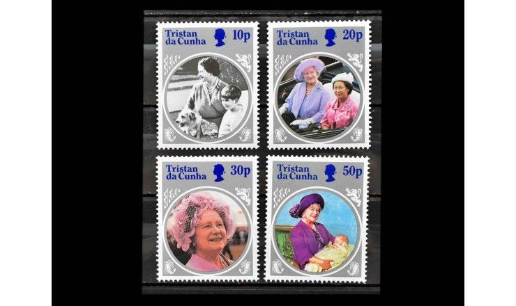 Тристан-да-Кунья 1985 г. "85 лет королеве-матери Елизавете"