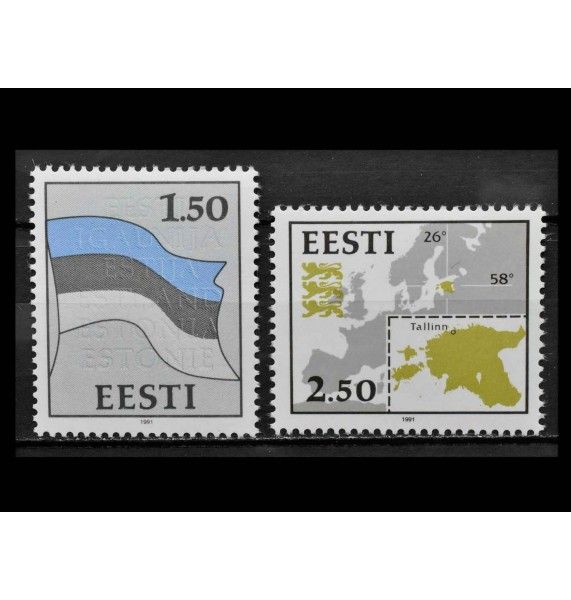Эстония 1991 г. "Стандартные марки: Национальные символы"