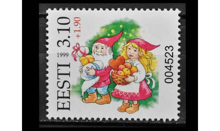 Эстония 1999 г. "Рождественская лотерея"
