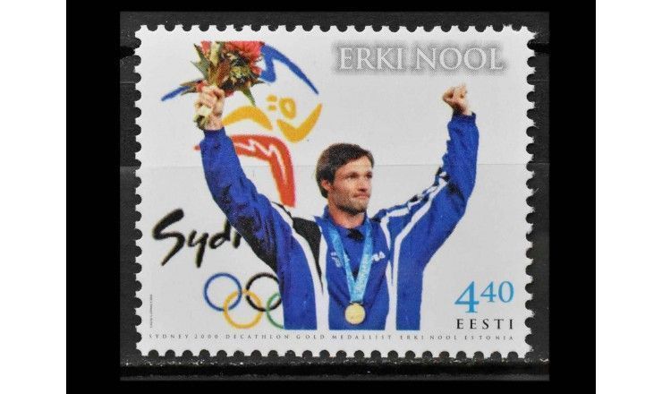 Эстония 2001 г. "Олимпийский чемпион Эрки Ноол"