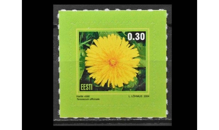 Эстония 2004 г. "Одуванчик лекарственный" (самоклейка)