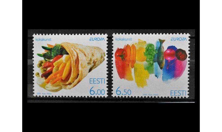 Эстония 2005 г. "Европа: Гастрономия"