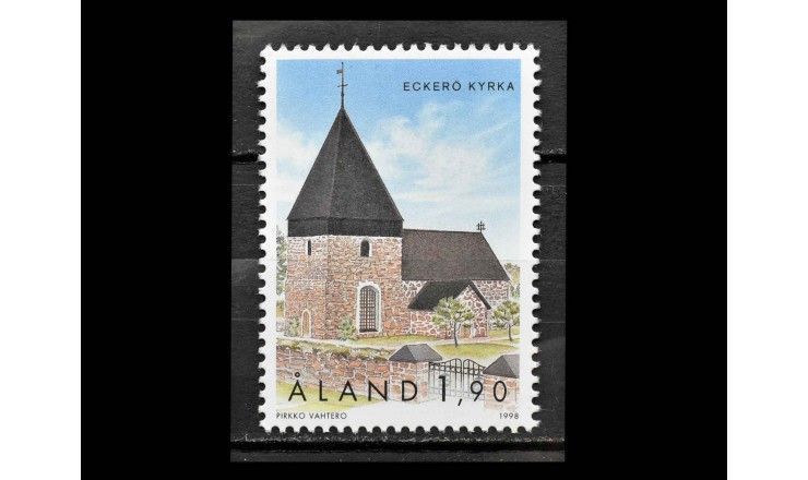 Аландские острова 1998 г. "Церковь, Экерё"