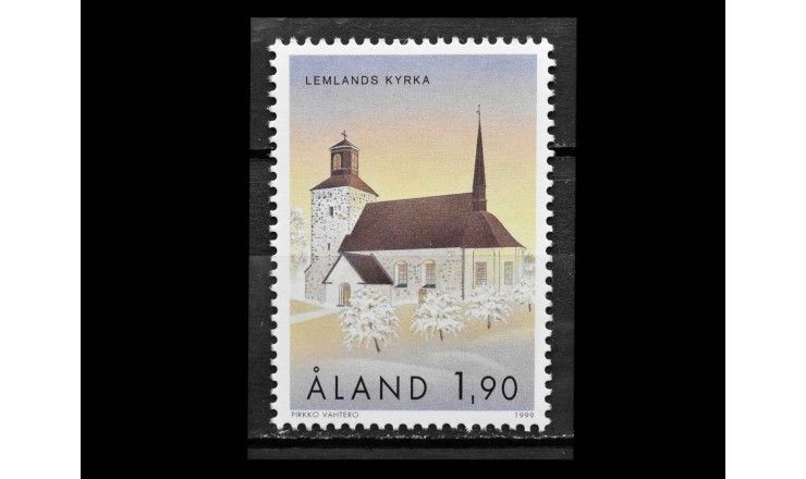 Аландские острова 1999 г. "Церковь, Лемланд"