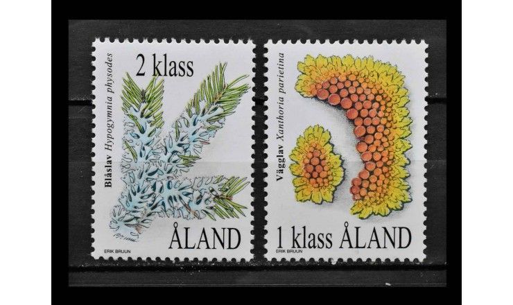 Аландские острова 1999 г. "Лишайники"