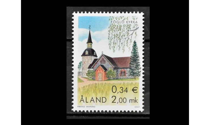 Аландские острова 2001 г. "Церковь, Фёглё"