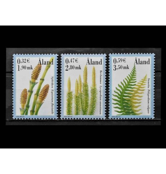 Аландские острова 2001 г. "Cпоровые растения"