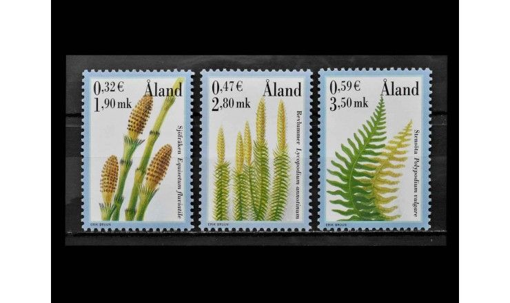 Аландские острова 2001 г. "Cпоровые растения"