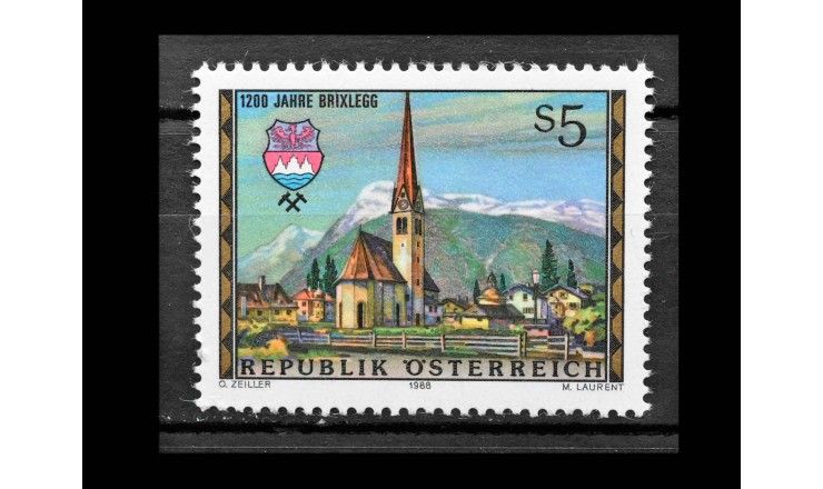 Австрия 1988 г. "1200 лет Брикслеггу"