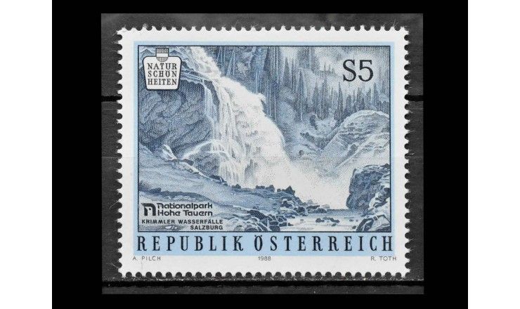 Австрия 1988 г. "Водопады Криммлера" 