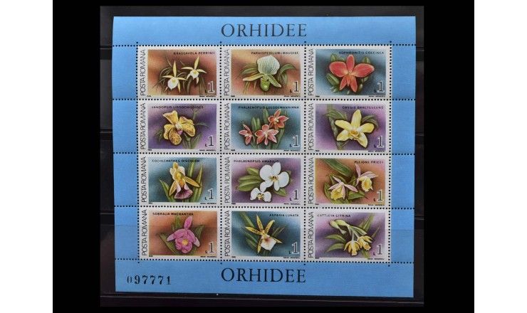 Румыния 1988 г. "Орхидеи"