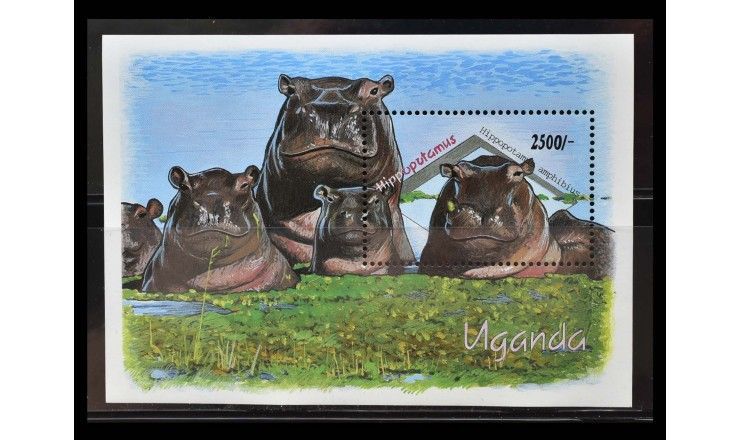 Уганда 1992 г. "Дикие животные"