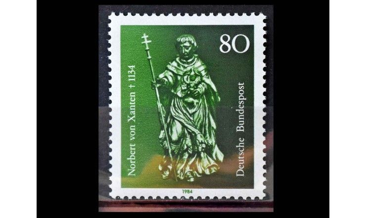 ФРГ 1984 г. "Скульптура Святого Норберта Ксантенского"
