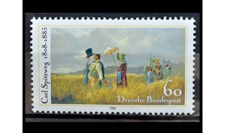 ФРГ 1985 г. "Картина Карла Шпицвега "Воскресная прогулка"
