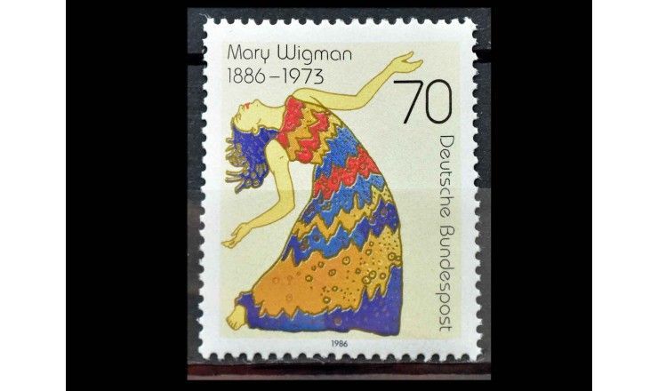 ФРГ 1986 г. "100 лет со дня рождения хореографа Мэри Вигман"