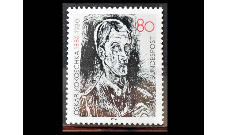 ФРГ 1986 г. "100 лет со дня рождения художника Оскара Кокошки"