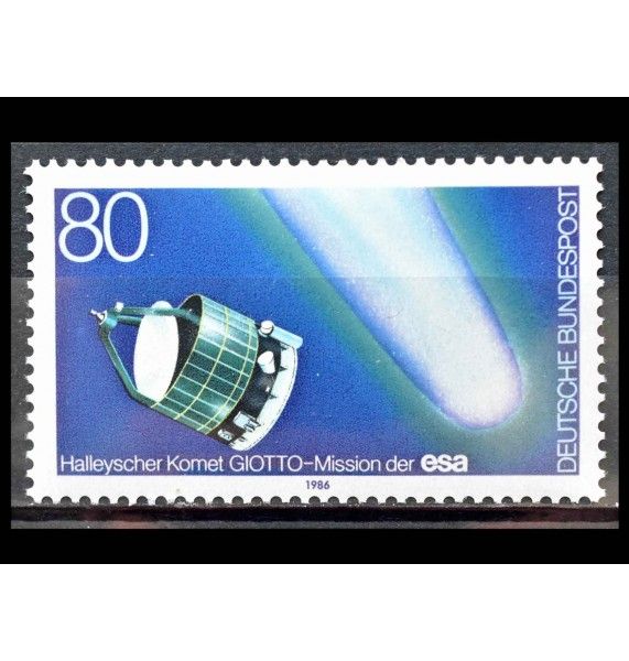 ФРГ 1986 г. "Полет "Джотто" для изучения кометы Галлея"