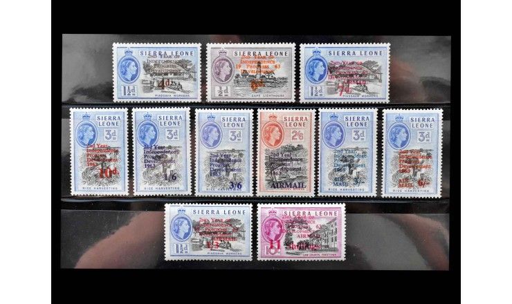 Сьерра-Леоне 1963 г. "2-ая годовщина Независимости" (надпечатка)