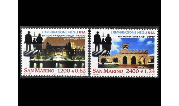 Сан-Марино 2001 г. "Иммиграция в США"