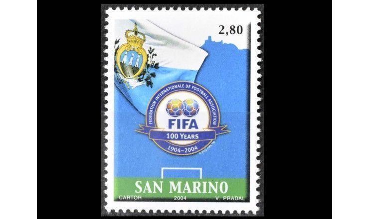 Сан-Марино 2004 г. "100 лет Международной футбольной организации (FIFA)"