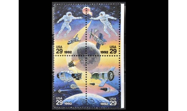 США 1992 г. "Советско-американский космический полет"