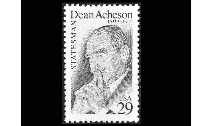 США 1993 г. "100 лет со дня рождения Дина Ачесона"