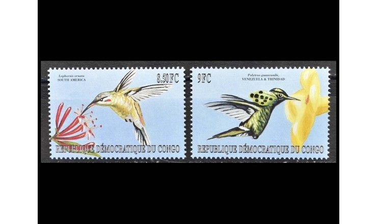 ДР Конго 2000 г. "Мелкие птицы американского континента"