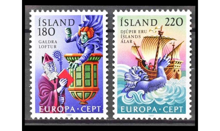 Исландия 1981 г. "Европа: Фольклор"