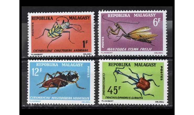 Мадагаскар 1966 г. "Местные насекомые"