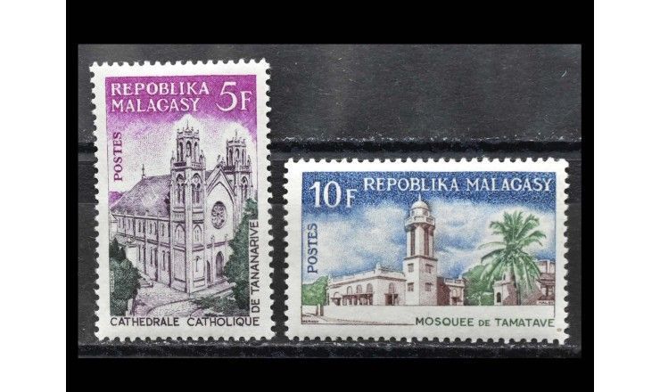 Мадагаскар 1967 г. "Культовые сооружения"
