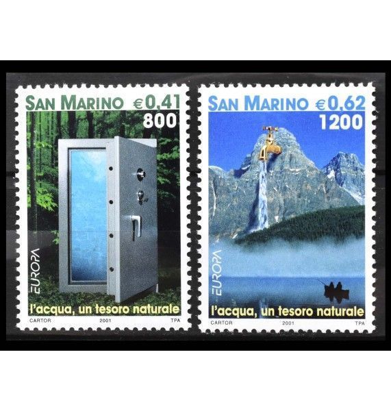 Сан-Марино 2001 г. "Европа: Живительная вода"