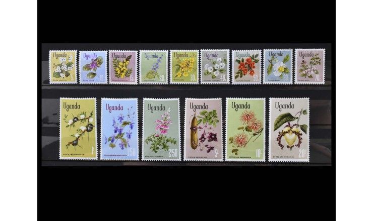 Уганда 1969 г. "Стандартные марки: Местная флора"