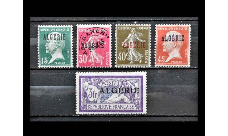Алжир 1925 г. "Стандартные марки" (надпечатка)
