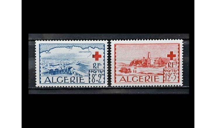 Алжир 1952 г. "Красный крест" (надпечатка)