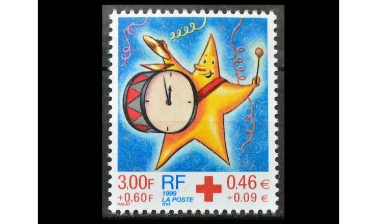 Франция 1999 г. "Красный Крест: Рождество и Новый год"