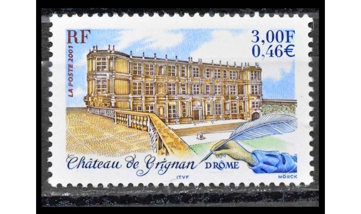 Франция 2001 г. "Замок Шато де Гриньян"