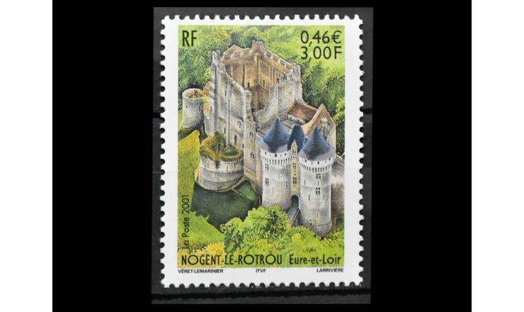 Франция 2001 г. "Замок в Ножан-ле-Ротру "