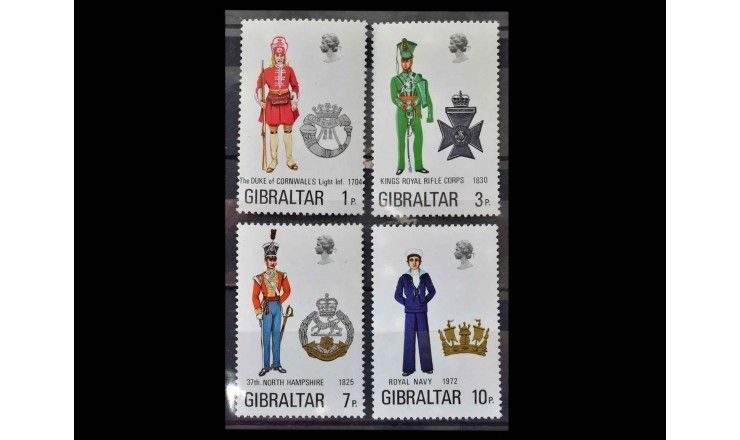 Гибралтар 1972 г. "Военная форма"