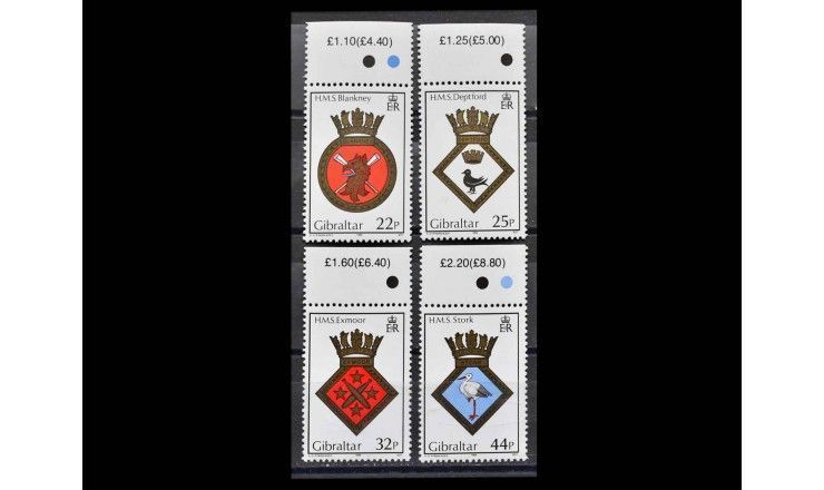 Гибралтар 1989 г. "Корабельные гербы"
