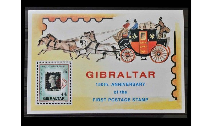 Гибралтар 1990 г. "150 лет почтовой марке"