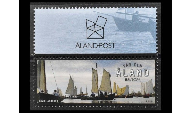 Аландские острова 2020 г. "Европа 2020, Старые почтовые маршруты" 