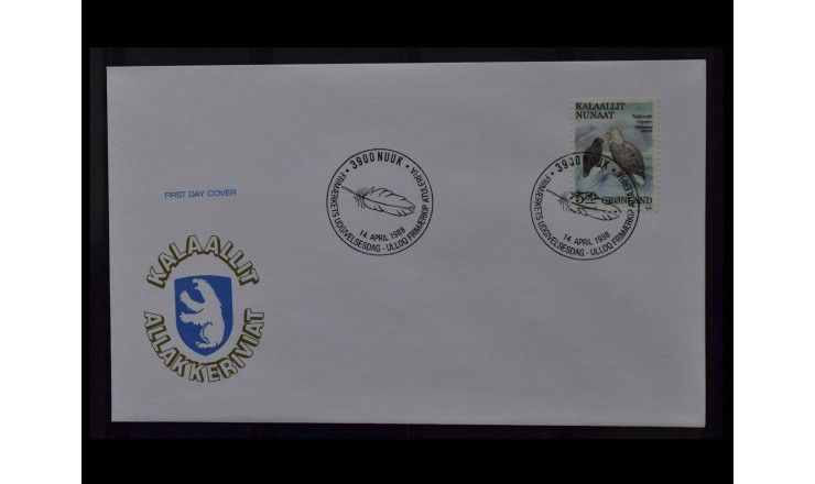 Гренландия 1988 г. "Птицы" FDC