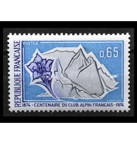 Франция 1974 г. "100 лет французскому клубу альпинистов"