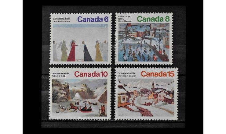 Канада 1974 г. "Рождество: Картины"