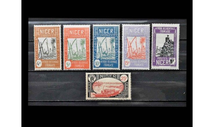 Нигер 1926/1928 г. "Стандартные марки: Местные мотивы" (дефект)